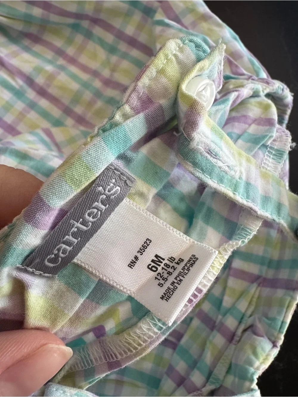 Carter's Girls Floral Tank & Pastel Plaid Romper Sets- vintage‎ y2k